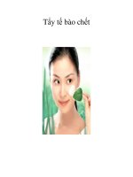 Tẩy tế bào chết pptx