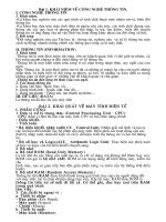 Giáo án nghề Tin khối 8-9