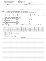 Kiểm tra 45'''' Toán 7 (Số 04)