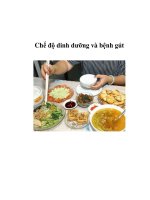 Chế độ dinh dưỡng và bệnh gút docx