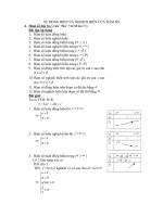 Chuyên đề về sự đồng biến nghịch biến