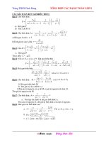 cac dang toán thi lop 10