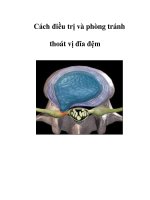 Cách điều trị và phòng tránh thoát vị đĩa đệm doc