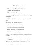 Trắc nghiêm Lượng tử Ánh sáng pptx