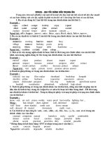 Qui tắc trọng âm + Bài tập