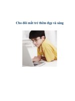 Cho đôi mắt trẻ thêm đẹp và sáng doc
