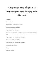 Chấp thuận thay đổi phạm vi hoạt động của Quỹ tín dụng nhân dân cơ sở pot