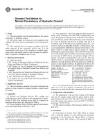 Designation: C 187 – 98 - Normal Consistency of Hydraulic Cement1 pptx