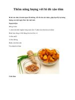 Thêm năng lượng với bí đỏ xào tôm pdf