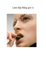 Làm đẹp bằng gia vị pptx