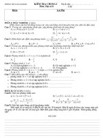 Kiểm tra 45'''' môn Toán 8 (Số 07)