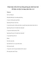 Chấp thuận chấm dứt hoạt động phòng giao dịch hoặc Quỹ tiết kiệm của Quỹ tín dụng nhân dân cơ sở potx