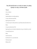 Thay đổi địa điểm đặt trụ sở chính, chi nhánh, văn phòng đại diện của công ty tài chính cổ phần ppt