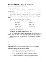 Quy định hình thức báo cáo chuyên đề pot