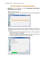 BÀI TẬP CHƯƠNG 5: ADVANCED CONTROLS pptx