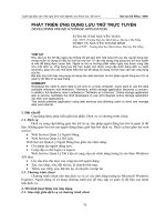 PHÁT TRIỂN ỨNG DỤNG LƯU TRỮ TRỰC TUYẾN pptx