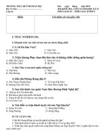 THI HK 2 LỊCH SU 7