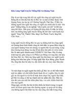 Khu Làng Nghề truyền Thống Hội An Quảng Nam pptx