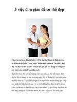 5 việc đơn giản để cơ thể đẹp ppt