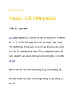 Kiến thức lớp 12 Thuốc –LỖ TẤN-phần5 pps