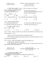 Đề thi cuối năm 09-10 - Toán 4 (có đáp án)