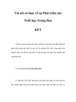 Vài nét sơ lược về sự Phát triển của Triết học Trung Hoa - Phần 16 ppsx