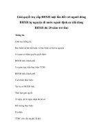 Giải quyết trợ cấp BHXH một lần đối với người đóng BHXH tự nguyện đi nước ngoài định cư (đã đóng BHXH đủ 20 năm trở lên) ppt