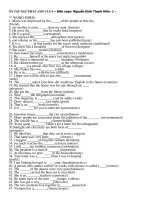 95 cau bien doi tu loai on thi vao 10