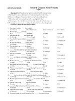 On thi TN THPT ADVERBIAL PHRASES