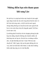 Những điểm bạn nên tham quan khi sang Lào pdf