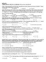 Đề Lý luyện thi đại học số 1