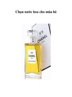 Chọn nước hoa cho mùa hè potx