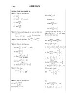 Bài  tập đại số 11 kì II