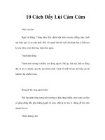 10 Cách Đẩy Lùi Cảm Cúm pptx