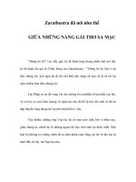 GIỮA NHỮNG NÀNG GÁI THƠ SA MẠC - Zarathustra đã nói như thế pps