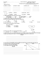 Đề KT cuối năm học 2009-2010, môn Toán