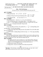 Đề thi Toán vào lớp 10 (1)