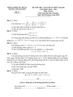 Đề thi thử vào lớp 10 THPT (2010 - 2011) THCS Hà Bình_Lần04