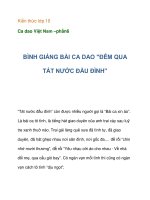 Kiến thức lớp 10 Ca dao Việt Nam –bình giảng bài đêm qua tát nước đầu đình docx
