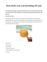 Kem chuối, kem xoài mà không cần máy pps