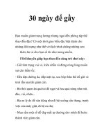 30 ngày để gầy pot