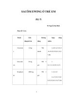 SACÔM EWING Ở TRẺ EM (Kỳ 5) pdf