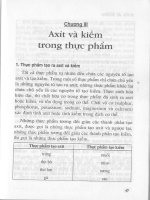 Axit và kiềm - Cẩm nang thực dưỡng (Phần 3) pot