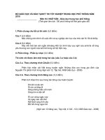 Đề thi môn văn TNTHPT