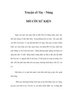Truyện cổ Tày - Nùng - MỒ CÔI XỬ KIỆN pdf