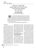 Đào tạo và phát triển nguồn nhân lực ở một số nước và bài học kinh nghiệm cho việt nam