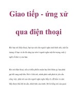 Giao tiếp - ứng xử qua điện thoại pptx
