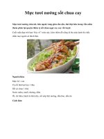 Mực tươi nướng sốt chua cay pot