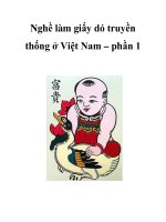 Nghề làm giấy dó truyền thống ở Việt Nam – phần 1 pdf