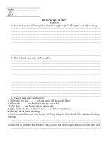 ĐỀ KIỂM TRA 15 PHÚT-khoi 11